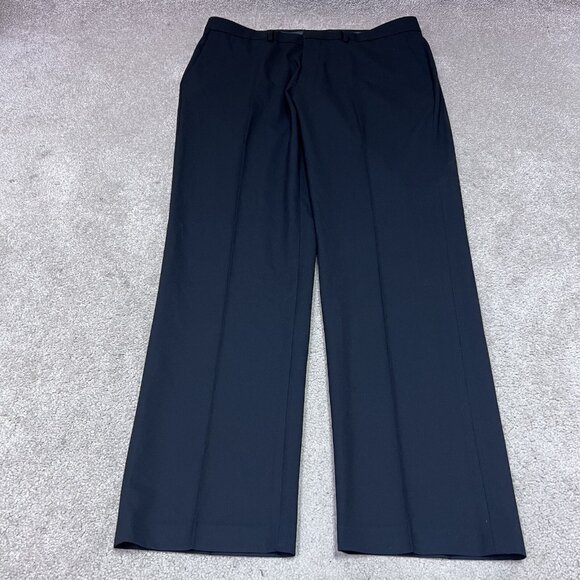J.M Haggar Pants Slim Fit Black Men’s Size 38x32 - Picture 1 of 12